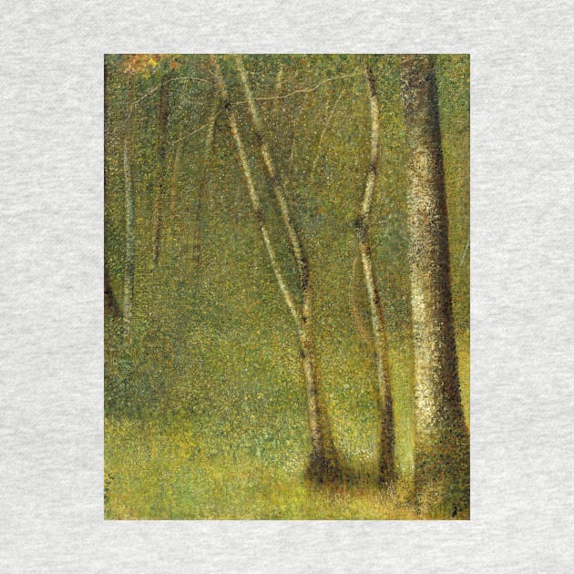 The Forest at Pontaubert by Georges-Pierre Seurat by Classic Art Stall